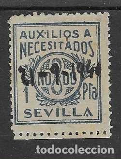 Sellos: SEVILLA- 1 PTA.- AUXILIO NECESITADOS- VER FOTOS