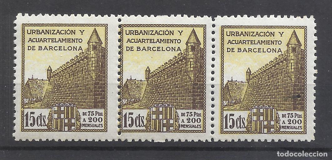 Sellos: TRIO URBANIZACION Y ACUARTELAMIENTO DE BARCELONA 15 CTS NUEVO**