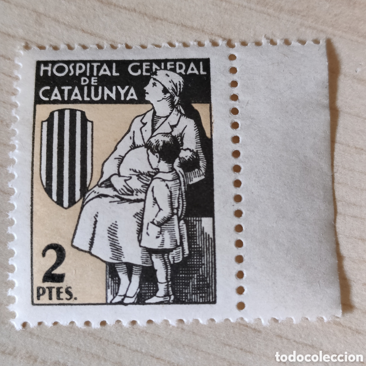 Sellos: 1a0 OJO Hospital General de Catalunya 2 ptes allepuz 2987 afinet 1268 ptas Generalitat VER DESCRI