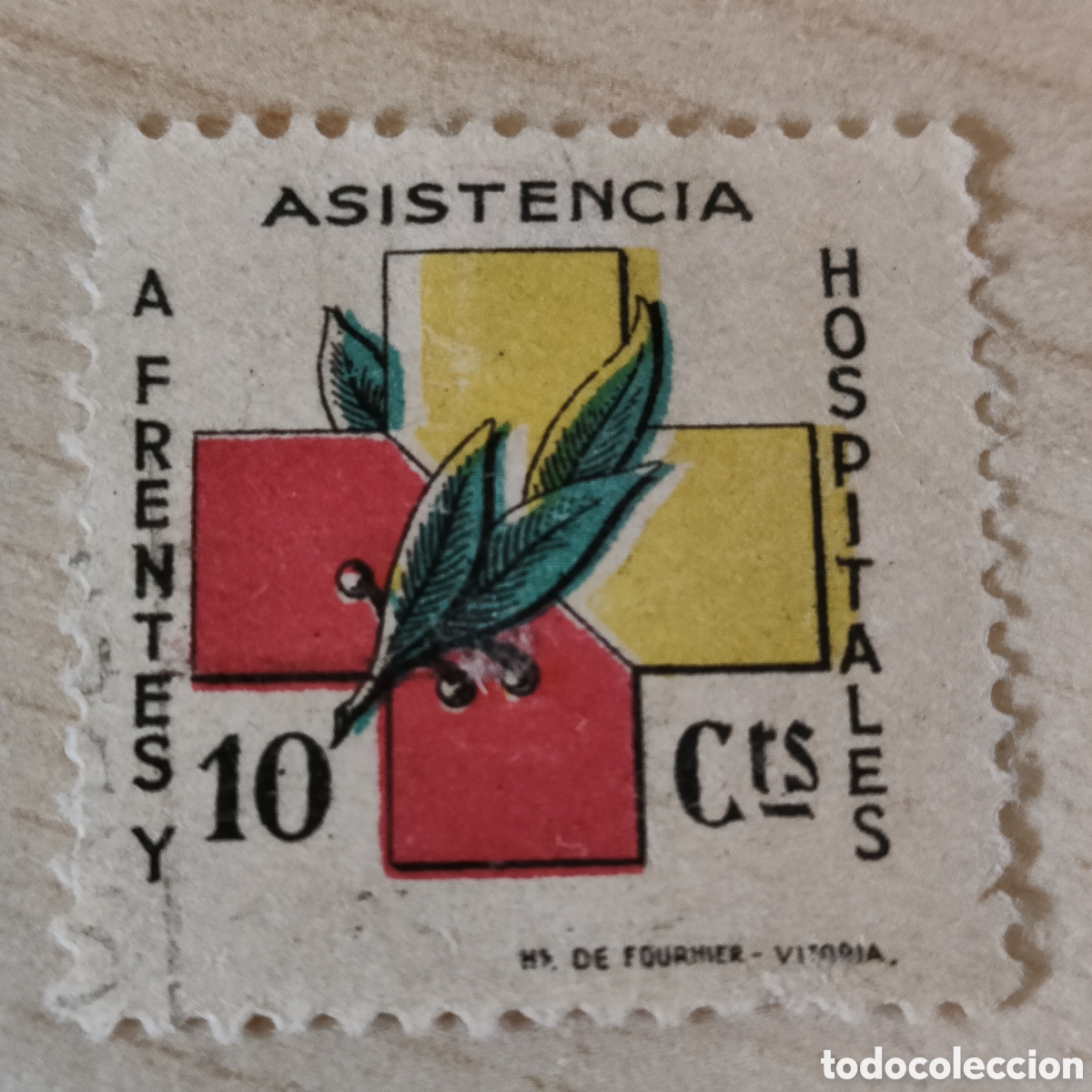 Sellos: a68 Asistencia a Frentes y Hospitales 10 cts Allepuz 22 VER DESCRIPCI&Oacute;N