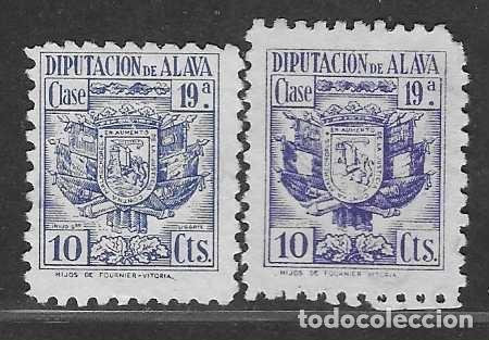 Sellos: ALAVA,- 10 CTS- VARIEDAD DE COLOR -VER FOTOS