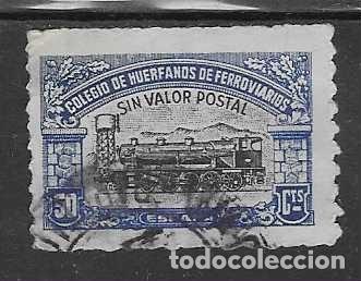 Sellos: VI&Ntilde;ETA.- 50 CTS- COLEGIO DE HUERFANOS FERROVIARIOS- VER FOTOS