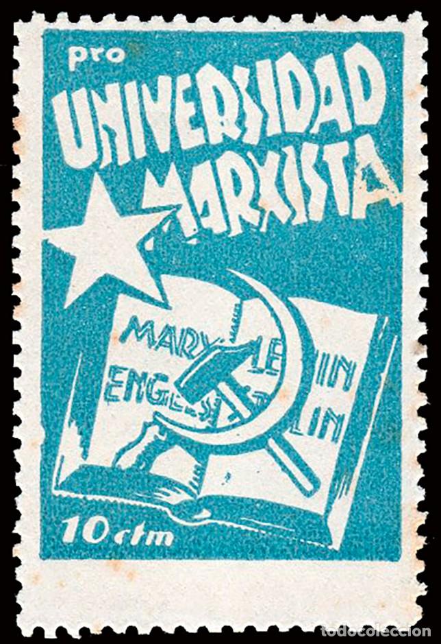 Sellos: Espa&ntilde;a - Guerra Civil - Vi&ntilde;etas Pol&iacute;ticas - Allepuz * 83 - &rdquo;10 cts. Pro Universidad Marxista&rdquo;