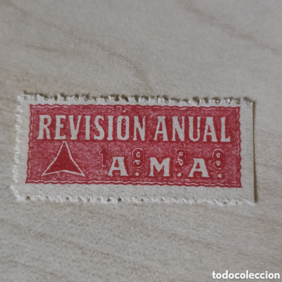 Sellos: a73 A.M.A. del P.C.E. Allepuz 534 afinet 1760 Revisi&oacute;n Anual 1939 AMA PCE Anarquista partido comunis