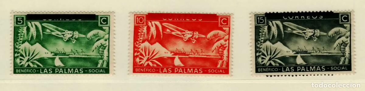 Sellos: FA5736, Sellos locales. 5 Vi&ntilde;etas de Las Palmas