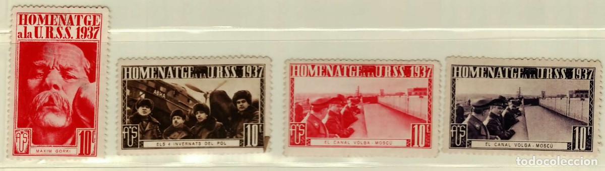 Sellos: FA5852. Sellos locales, Vi&ntilde;etas Homenatge a la URSS