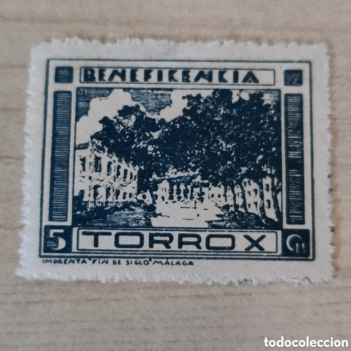 Sellos: a73 M&aacute;laga Torrox 5 cts Azul Oscuro