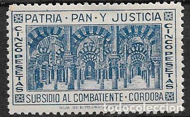 Sellos: SELLO LOCAL, Guerra Civil, C&Oacute;RDOBA, FESOFI n&ordm; 38 * *