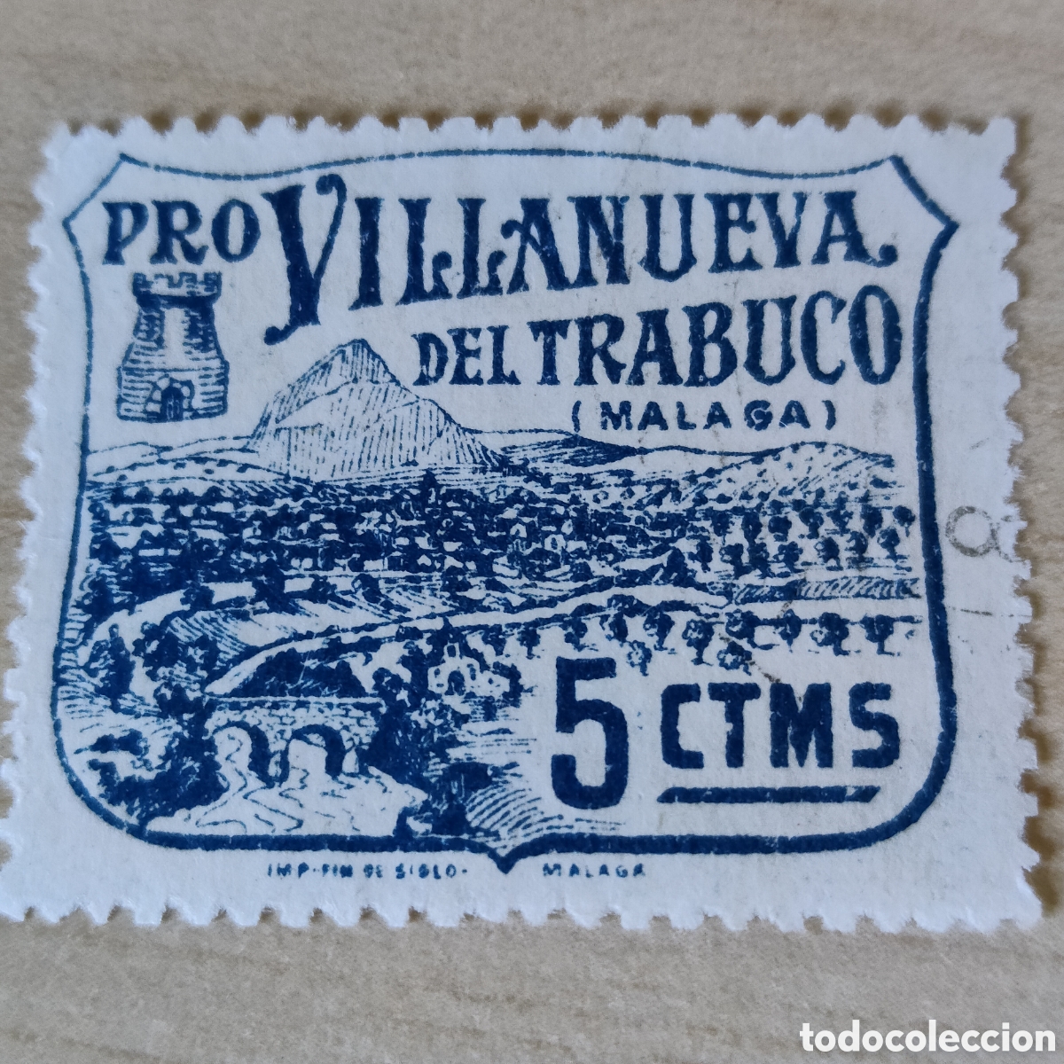 Sellos: a73 M&aacute;laga Villanueva del Trabuco Pro 5 cts
