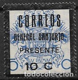 Sellos: SELLO LOCAL, Guerra Civil, CANARIAS, Las Palma, FESOFI n&ordm; 7 * *
