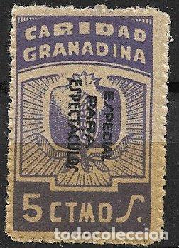 Sellos: SELLO LOCAL, Guerra Civil, GRANADA, Granada, FESOFI n&ordm; 67 (*)