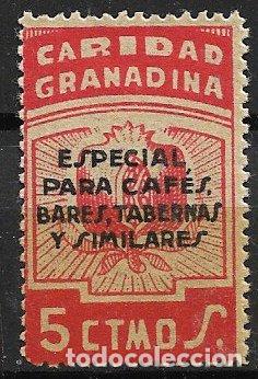 Sellos: SELLO LOCAL, Guerra Civil, GRANADA, Granada, FESOFI n&ordm; 65 (*)