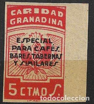 Sellos: SELLO LOCAL, Guerra Civil, GRANADA, Granada, FESOFI n&ordm; 65s (*)