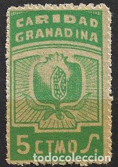 Sellos: SELLO LOCAL, Guerra Civil, GRANADA, Granada, FESOFI n&ordm; 61 (*)