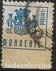 Sellos: SELLO LOCAL, Guerra Civil, GRANADA, Monachil, FESOFI n&ordm; 2 o 3 (o) variedad