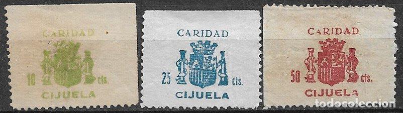 Sellos: SELLOS LOCALES, Guerra Civil, GRANADA, Cijuela, FESOFI n&ordm; 1 a 3 (*)