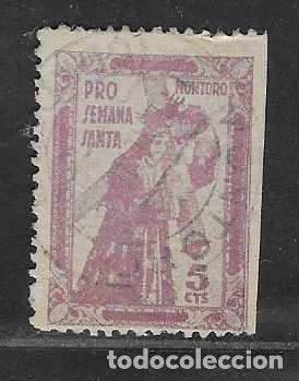 Sellos: MONTORO-CORDOBA- 5 CTS.- PRO SEMANA SANTA-VER FOTO