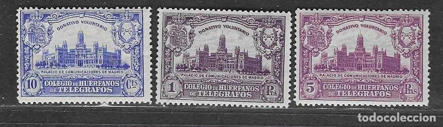 Sellos: SERIE COMPLETA,- COLEGIO HUERFANOS DE TELEGRAFOS,- 10 CTS+ 1 Y 5 PTAS.NUEVOS CON GOMA SIN CHARNELAS