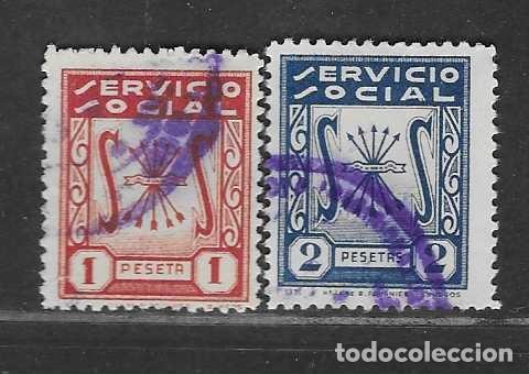 Sellos: VI&Ntilde;ETAS, 1 Y 2 PTAS.- SERVICIO SOCIAL-VER FOTOS