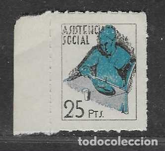 Sellos: VI&Ntilde;ETA,-- 25 PTAS. BORDE HOJA-, ASISTENCIA SOCIAL-REPUBLICA- VER FOTOS
