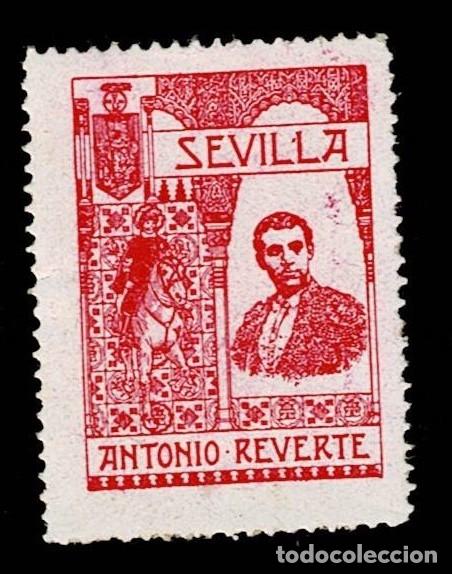 Sellos: VN-26 SEVILLA Antonio Reverte Jim&eacute;nez (Alcal&aacute; del R&iacute;o, 1868 - Madrid, 1903) fue un torero espa&ntilde;ol.
