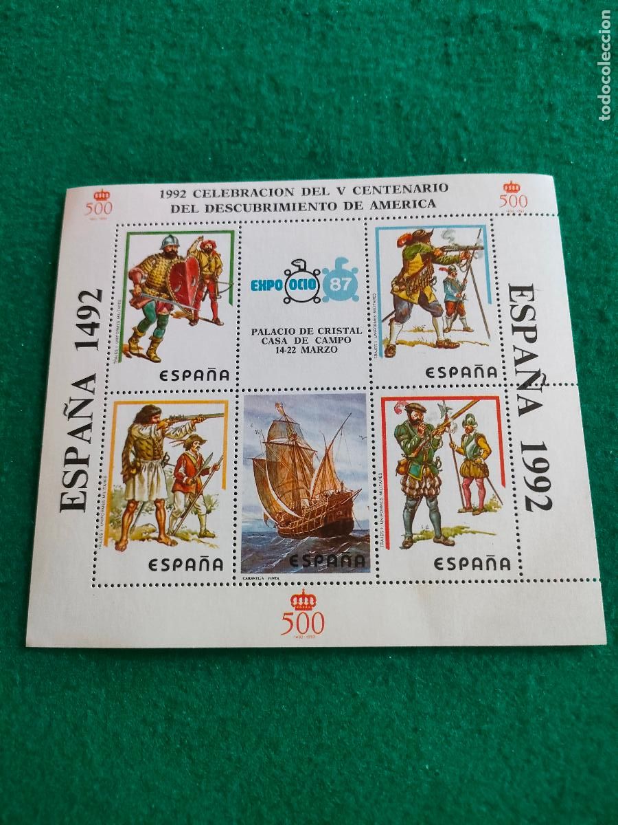 Sellos: CELEBRACION DEL V CENTENARIO DEL DESCUBRIMIENTO DE AMERICA EXPO 87