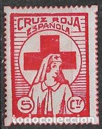 Sellos: GUERRA CIVIL Vi&ntilde;etas Pol&iacute;ticas. Guillam&oacute;n n&ordm; 1660 * * Cruz Roja Espa&ntilde;ola