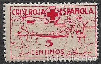Sellos: GUERRA CIVIL Vi&ntilde;etas Pol&iacute;ticas. GUILLAM&Oacute;N n&ordm; 1636 * * Cruz Roja Espa&ntilde;ola