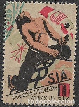 Sellos: GUERRA CIVIL Vi&ntilde;etas Pol&iacute;ticas. GUILLAM&Oacute;N n&ordm; 1615 a * * SIA,