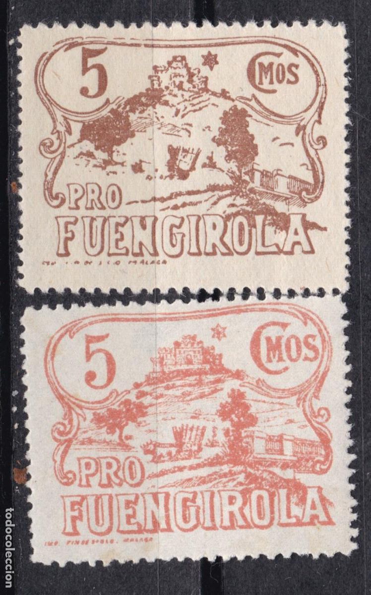Sellos: FC4-48- Guerra Civil Locales FUENGIROLA M&aacute;laga *