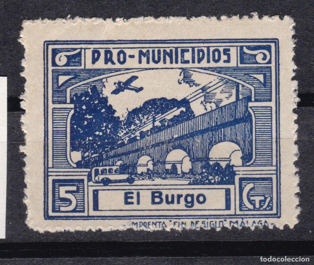 Sellos: FC4-48- Guerra Civil Locales EL BURGO M&aacute;laga ** Sin Fijasellos