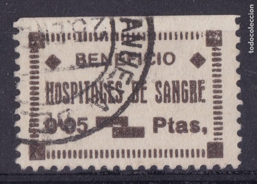 Sellos: SS5 - Guerra Civil RARA Vi&ntilde;eta a BENEFICIO HOSPITALES de SANGRE