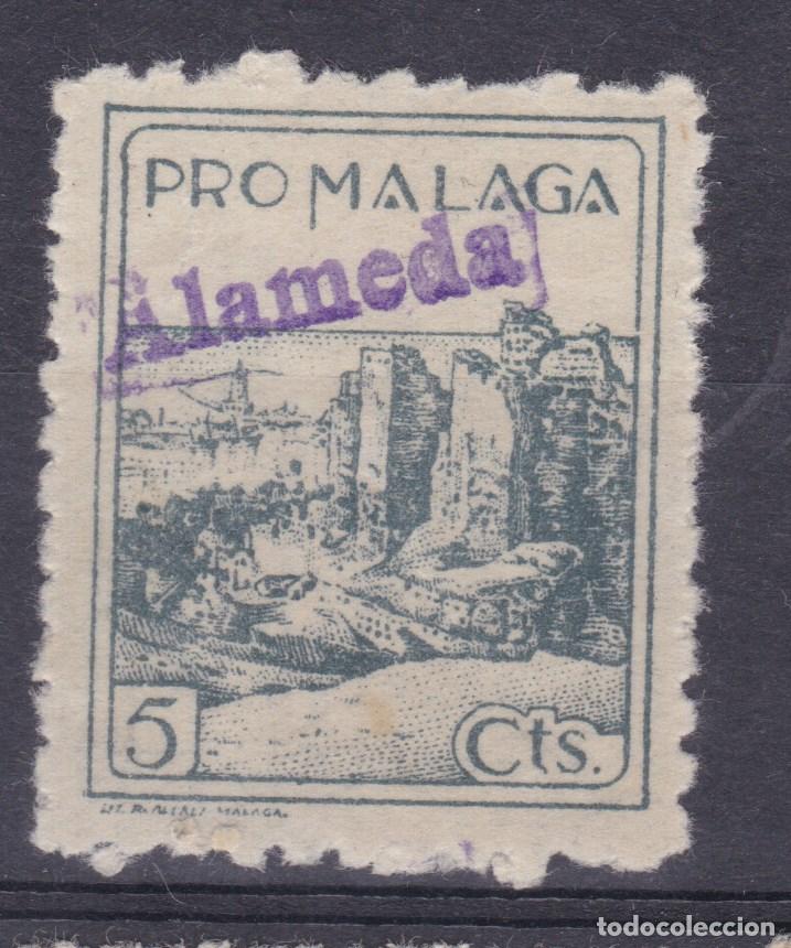 Sellos: SS5 - Guerra Civil Local Pro MALAGA. Sobrecarga Tamp&oacute;n Violeta ALAMEDA ** Sin Fijasellos