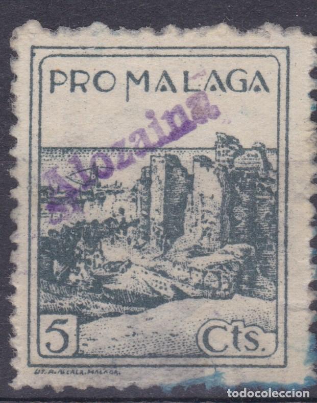 Sellos: SS5 - Guerra Civil Local Pro MALAGA. Sobrecarga Tamp&oacute;n Violeta ALOZAINA