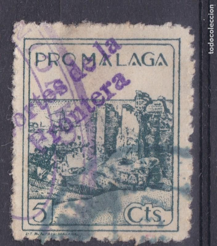 Sellos: SS6 - Guerra Civil Local Pro MALAGA. Sobrecarga Tamp&oacute;n Violeta CORTES DE LA FRONTERA