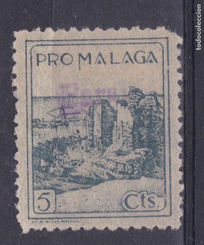 Sellos: SS6 - Guerra Civil Local Pro MALAGA. Sobrecarga Tamp&oacute;n Violeta FARAJAN