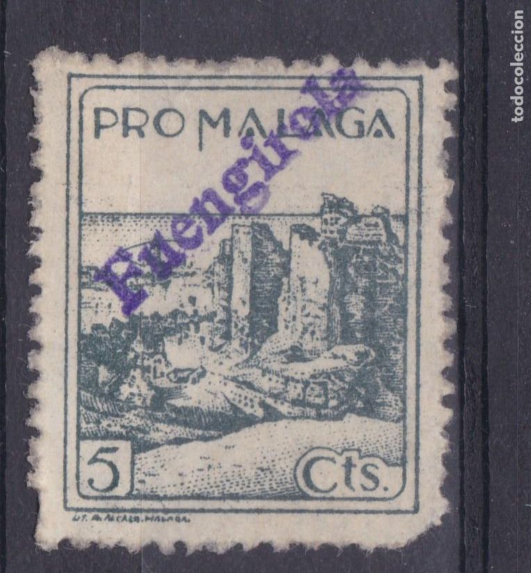 Sellos: SS6 - Guerra Civil Local Pro MALAGA. Sobrecarga Tamp&oacute;n Violeta FUENGIROLA