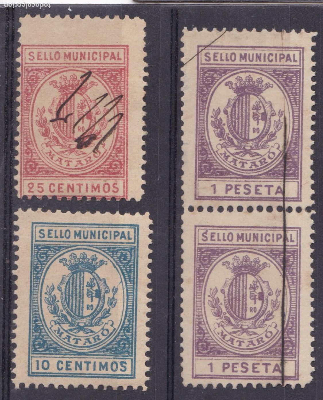 Sellos: FC4-94- FISCALES LOCALES Sello Municipal MATAR&Oacute; x 4 Sellos .