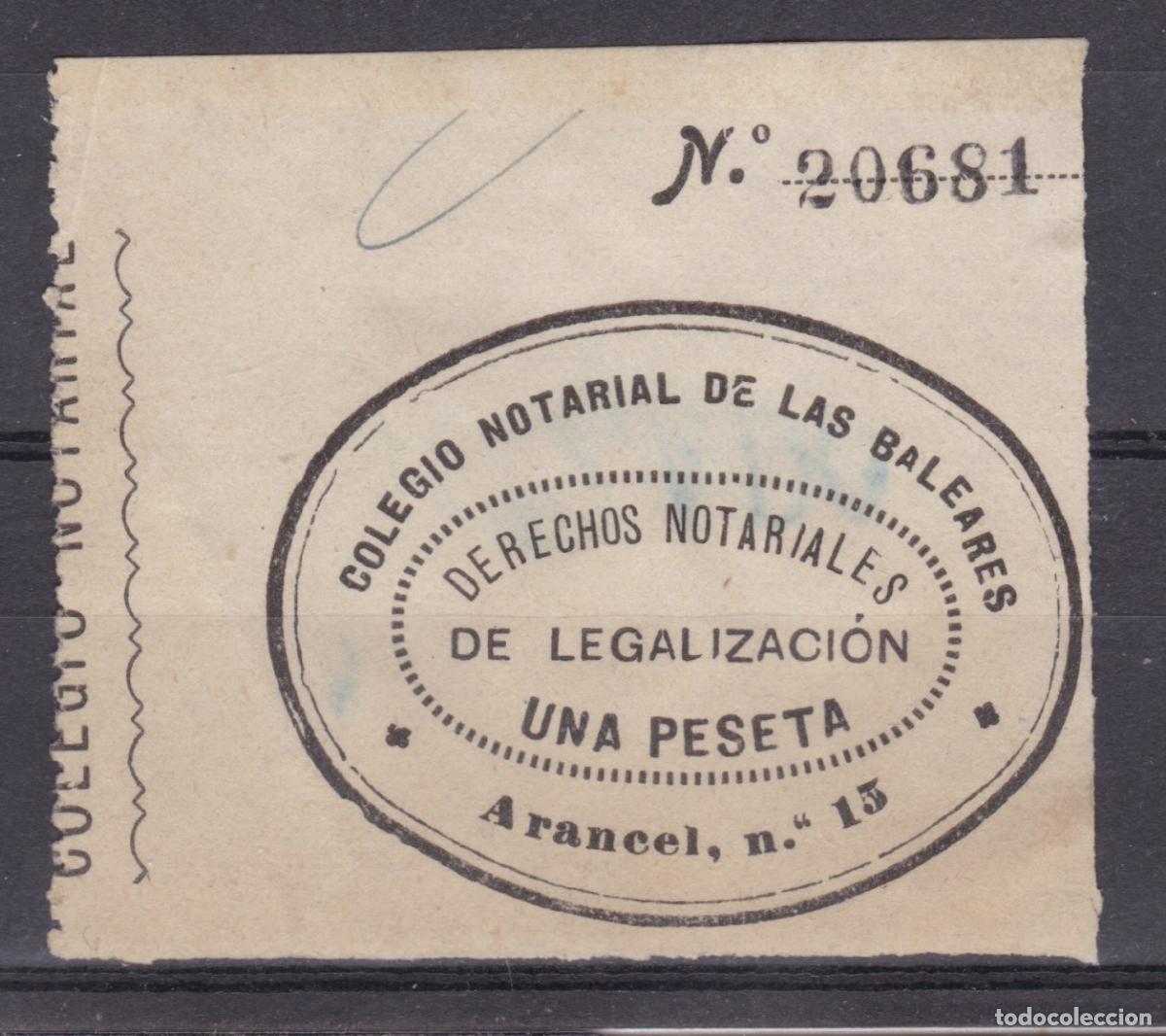 Sellos: FC4-96- FISCALES Colegio Notarial BALEARES . Legalizaci&oacute;n 1 Peseta