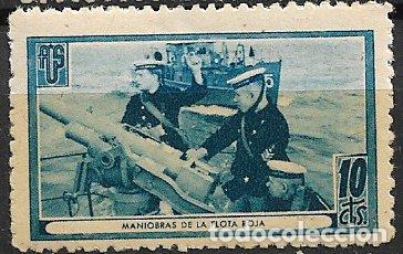 Sellos: GUERRA CIVIL Vi&ntilde;etas Pol&iacute;ticas. GUILLAM&Oacute;N n&ordm; 1696 D * Miembros de la flota roja