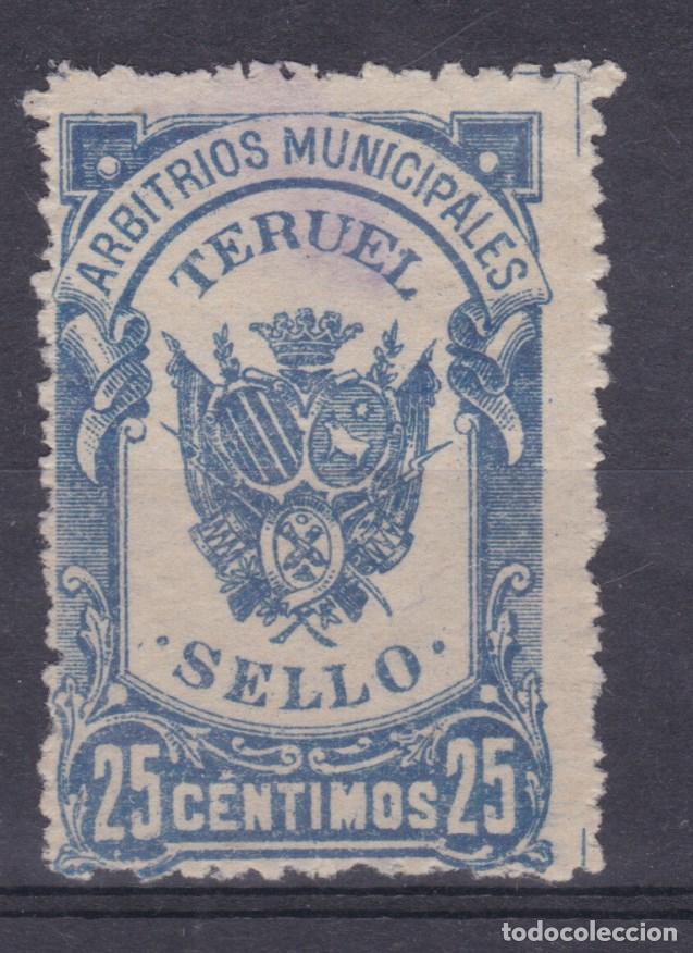 Sellos: SS8- FISCALES LOCALES . Arbitrios Municipales TERUEL 25 Cts (*)