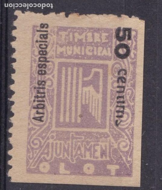 Sellos: SS9- FISCALES LOCALES . Timbre Municipal OLOT (*)