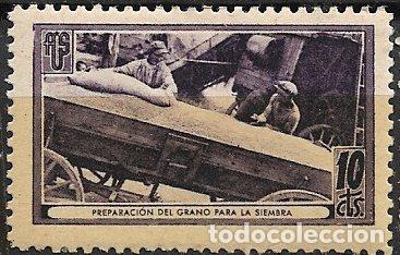 Briefmarken: GUERRA CIVIL Vi&ntilde;etas Pol&iacute;ticas. GUILLAM&Oacute;N n&ordm; 1704 B * Preparaci&oacute;n del grano para la siembra