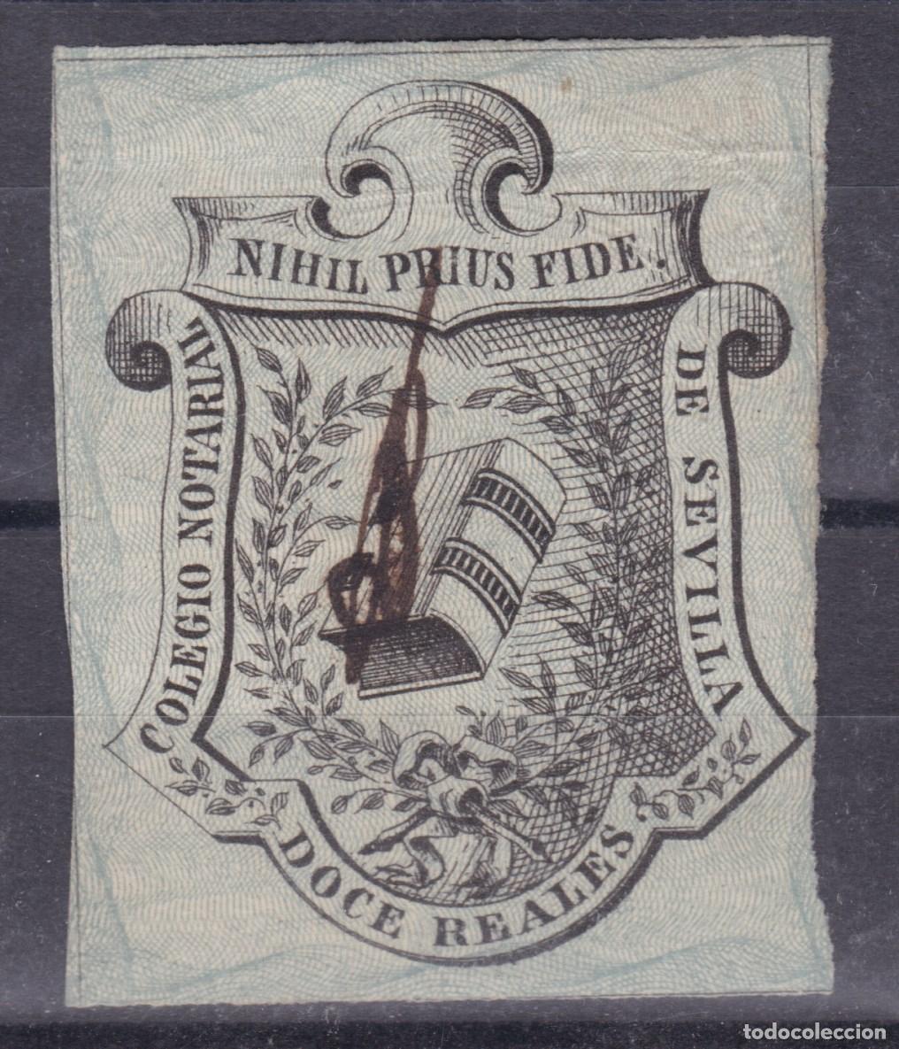 Sellos: FC4-111- FISCALES Sello Colegio Notarial SEVILLA 12 Reales
