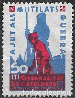 Sellos: GUERRA CIVIL Vi&ntilde;etas Pol&iacute;ticas. GUILLAM&Oacute;N n&ordm; 2141 (*) Consejo de Sanidad de Guerra