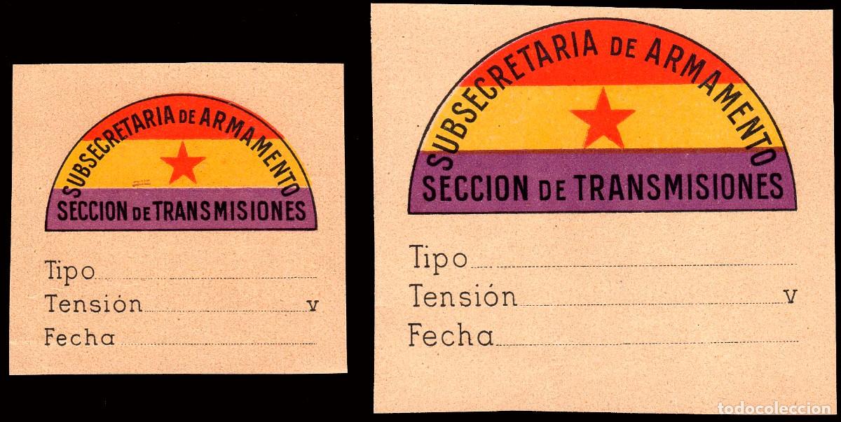 Sellos: Espa&ntilde;a - Guerra Civil - Vi&ntilde;etas Pol&iacute;ticas - Allepuz ** 2008/9 - &rdquo;Subsecretar&iacute;a de armamento&rdquo;