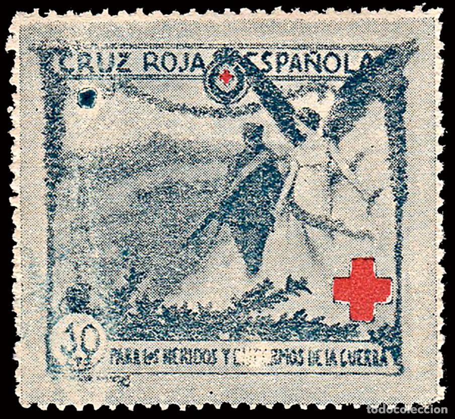 Sellos: Espa&ntilde;a - Guerra Civil - Vi&ntilde;etas Pol&iacute;ticas - Allepuz (*) 2269 - &rdquo;10 cts. Cruz Roja&rdquo;