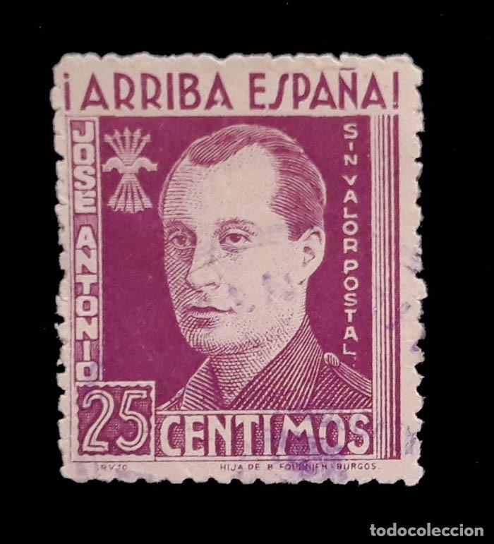 Sellos: HOGAR TELEGRAFICO, DONATIVO VOLUNTARIO, SOBRECARGA 1939 A&Ntilde;O DE LA VICTORIA,10 CTS