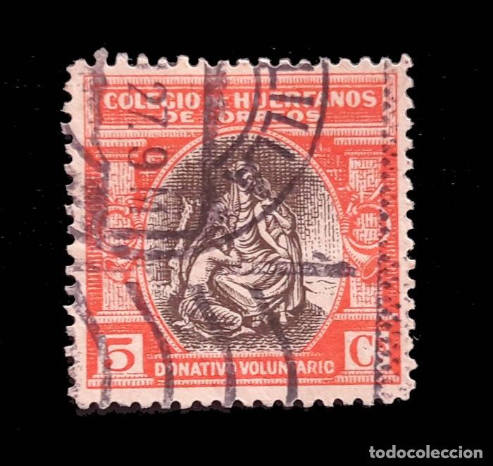 Sellos: COLEGIO DE HUERFANOS DE CORREOS 5 CTS
