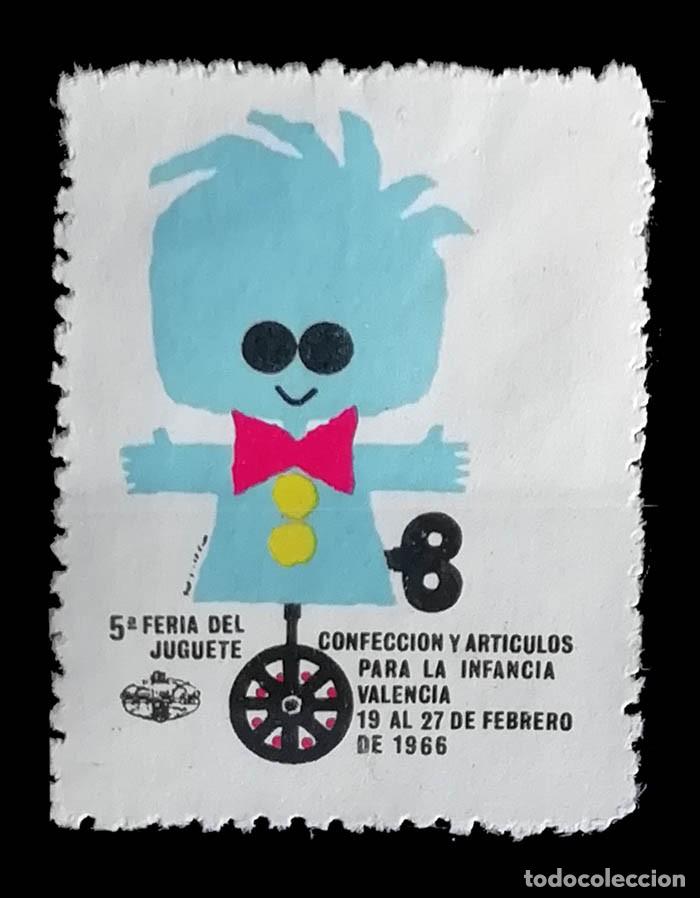 Sellos: 1966, VALENCIA. FERIA DEL JUGUETE, CONFECCION Y ARTICULOS PARA LA INFANCIA, sin goma, vi&ntilde;eta